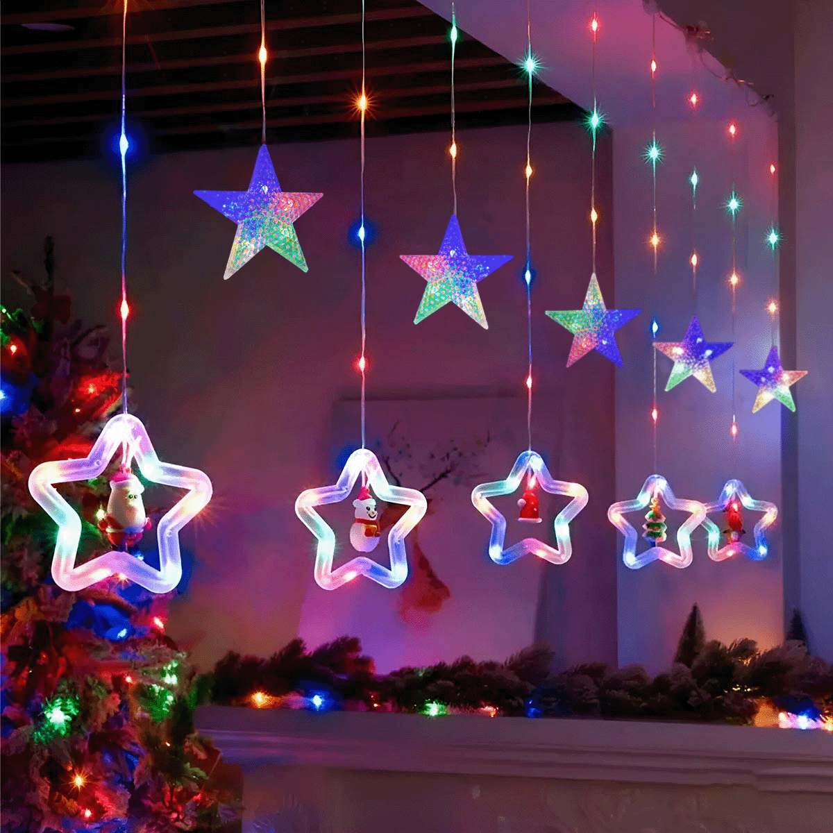 Cortina Intercalada Estrellas 3M 1640A